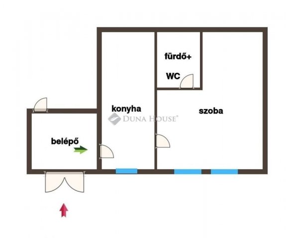 Eladó téglalakás, Kiskőrösön 40 M Ft, 1 szobás