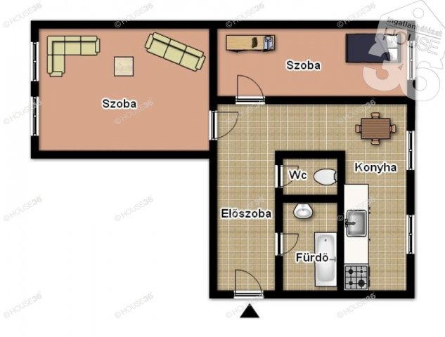 Eladó panellakás, Kecskeméten 43.9 M Ft, 2 szobás