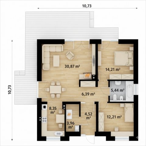 Eladó családi ház, Kéthelyen 65 M Ft, 3 szobás