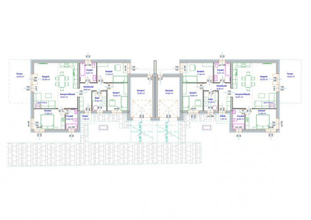 Eladó ikerház, Nyírpazonyon 84 M Ft, 4 szobás