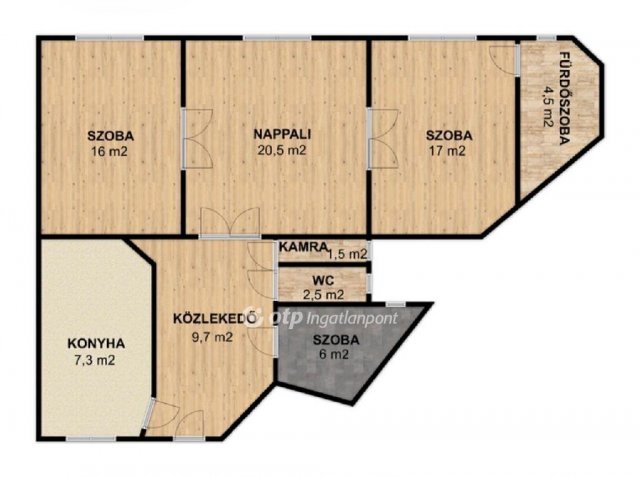 Eladó téglalakás, Budapesten, VIII. kerületben 79.9 M Ft