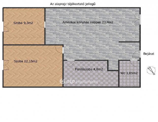 Eladó téglalakás, Budapesten, XX. kerületben 47.5 M Ft