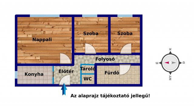 Eladó panellakás, Budapesten, XIV. kerületben 68 M Ft, 1+2 szobás
