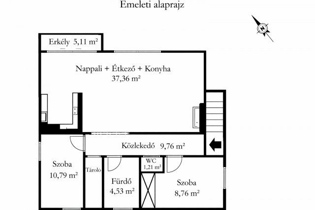 Eladó téglalakás, Pécsett 84.9 M Ft, 3 szobás