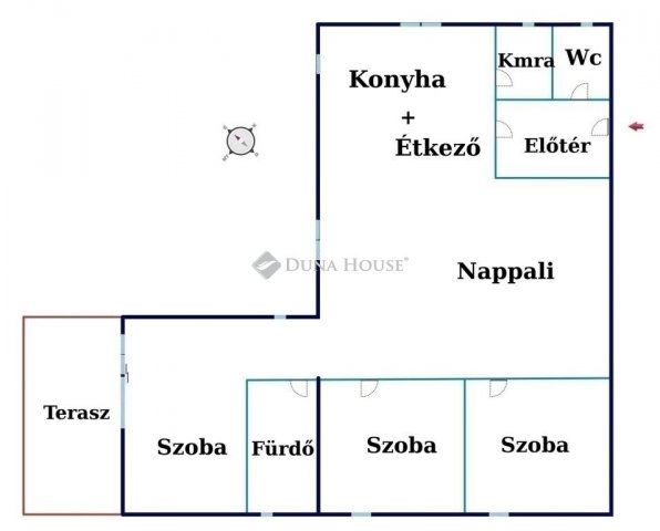 Eladó téglalakás, Dabason 79.9 M Ft, 4 szobás