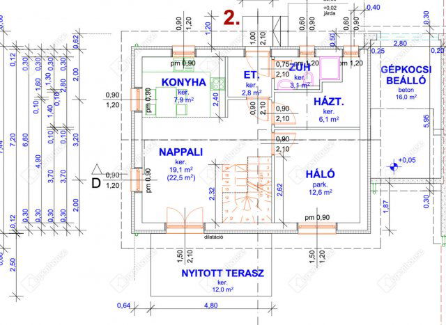 Eladó téglalakás, Monoron 104 M Ft, 5 szobás