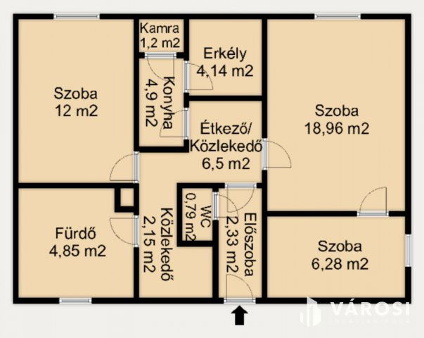Eladó téglalakás, Hódmezővásárhelyen 39.99 M Ft, 3 szobás