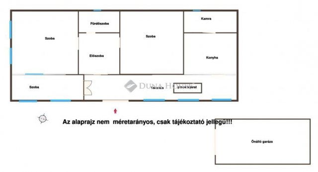 Eladó családi ház, Szigetmonostorban 55 M Ft, 2+1 szobás