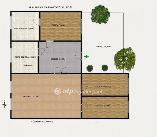 Eladó nyaraló, Abádszalókban 49.9 M Ft, 4+3 szobás