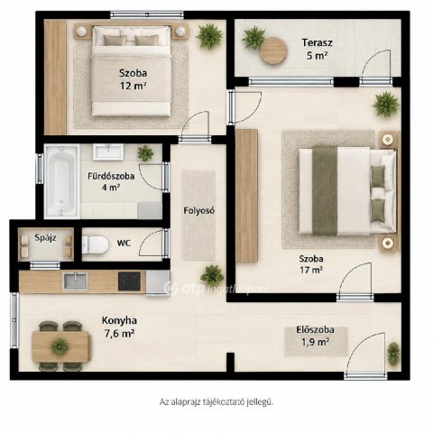 Kiadó téglalakás, albérlet, Debrecenben 180 E Ft / hó, 2 szobás