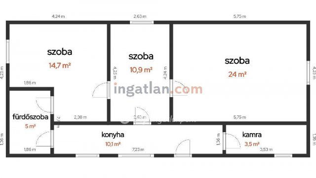 Eladó mezogazdasagi ingatlan, Tiszakécskén 9.9 M Ft, 3 szobás