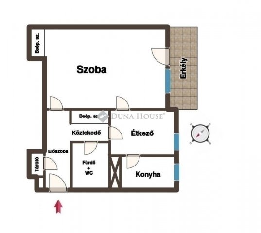 Eladó téglalakás, Budapesten, XX. kerületben 48.5 M Ft, 1 szobás