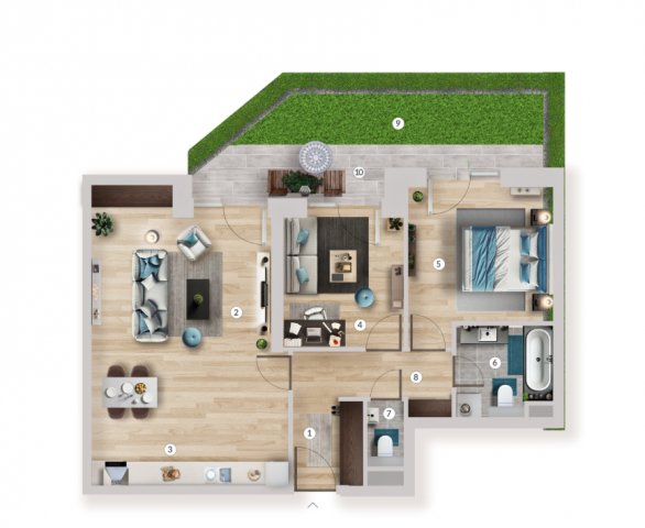 Eladó téglalakás, Budapesten, XIII. kerületben 128.49 M Ft