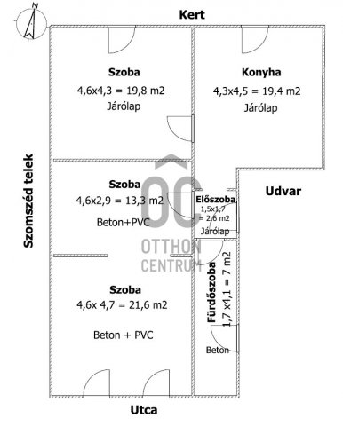 Eladó családi ház, Apátfalván 7.9 M Ft, 3 szobás