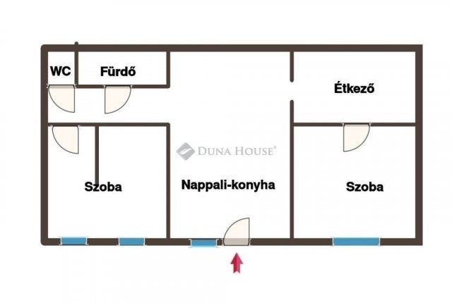 Eladó téglalakás, Tatabányán 44.9 M Ft, 3 szobás