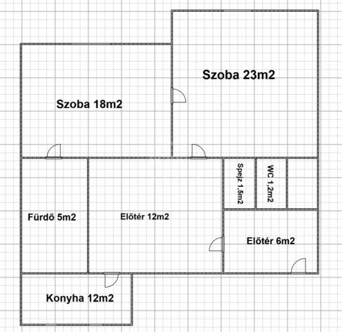 Eladó téglalakás, Szegeden 60 M Ft, 2 szobás