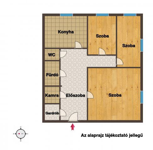 Eladó panellakás, Budapesten, XV. kerületben 69.9 M Ft, 3 szobás