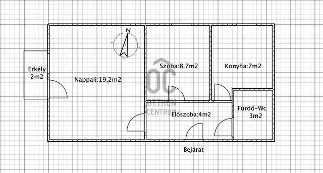 Eladó téglalakás, Szekszárdon 25.5 M Ft, 2 szobás