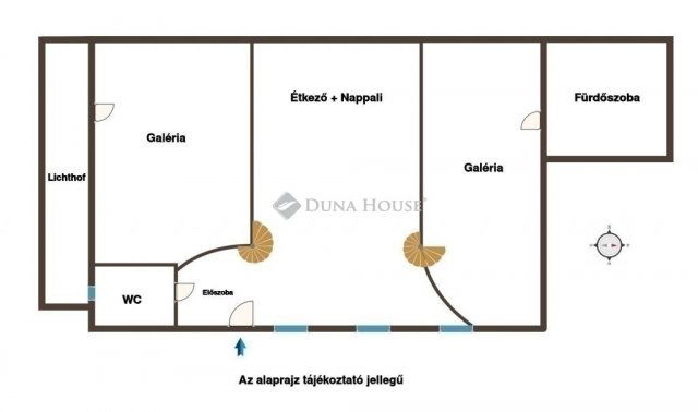 Eladó téglalakás, Budapesten, VI. kerületben 79.9 M Ft, 1 szobás