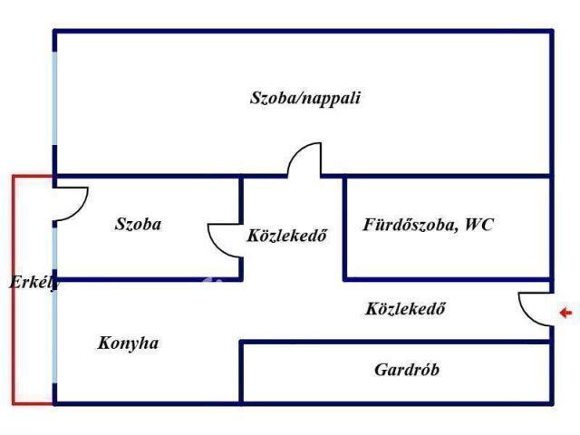 Eladó panellakás, Nyíregyházán 34.8 M Ft, 1+1 szobás