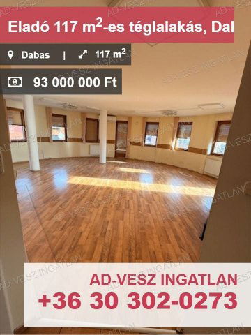 Eladó téglalakás, Dabason 93 M Ft, 3 szobás