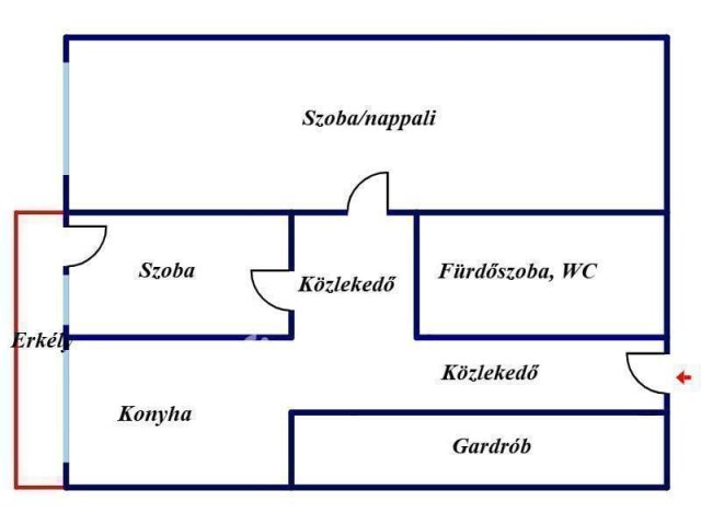 Eladó panellakás, Nyíregyházán 34.8 M Ft, 1+1 szobás