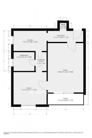 Eladó téglalakás, Mezőkövesden 40 M Ft, 2 szobás