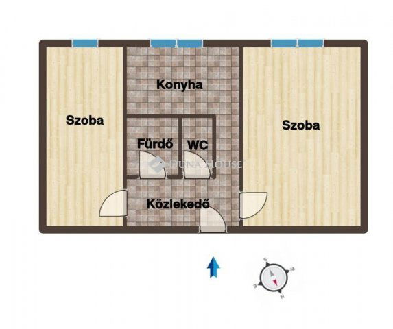 Kiadó panellakás, albérlet, Kecskeméten 130 E Ft / hó, 2 szobás