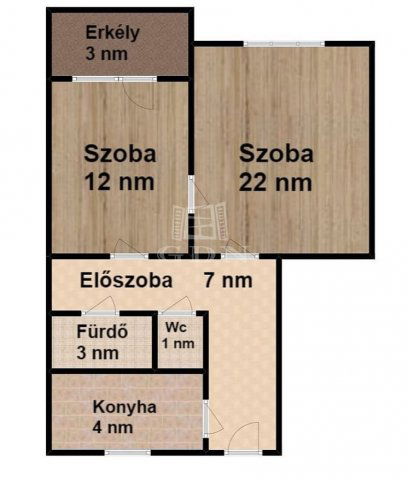 Eladó téglalakás, Budapesten, X. kerületben 52 M Ft, 1+1 szobás