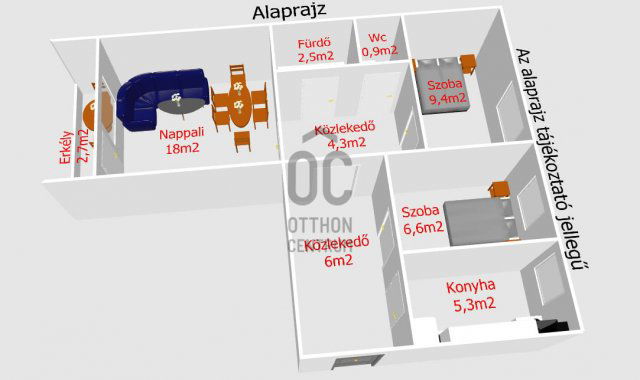 Eladó panellakás, Budapesten, XXI. kerületben 54.9 M Ft, 3 szobás