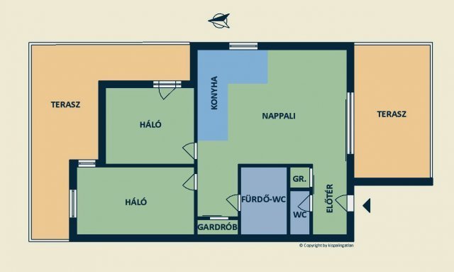 Eladó téglalakás, Balatonkenesén, Széchenyi utcában 129.9 M Ft