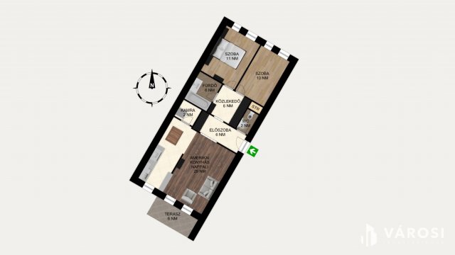 Kiadó téglalakás, albérlet, Szegeden 250 E Ft / hó, 3 szobás