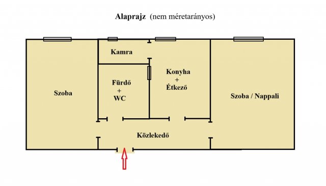Eladó téglalakás, Ajkán, Újélet utcában 31.8 M Ft, 2 szobás