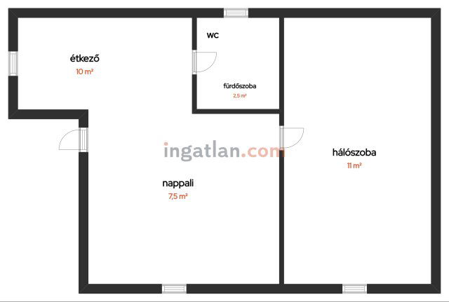 Eladó nyaraló, Délegyházán 38.9 M Ft, 2 szobás