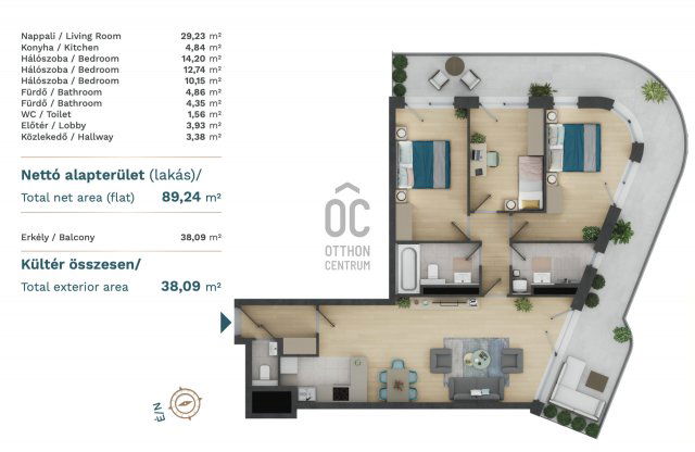 Eladó téglalakás, Budapesten, XIII. kerületben 178.22 M Ft