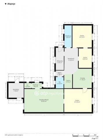 Eladó családi ház, Pápán 34.9 M Ft, 2+1 szobás