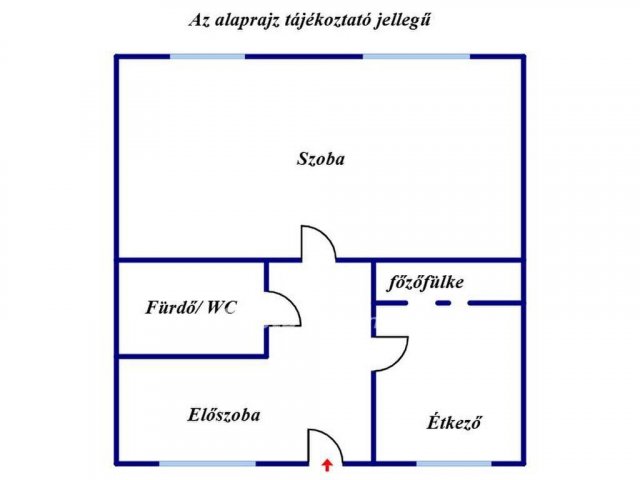 Eladó téglalakás, Szegeden 55 M Ft, 1 szobás