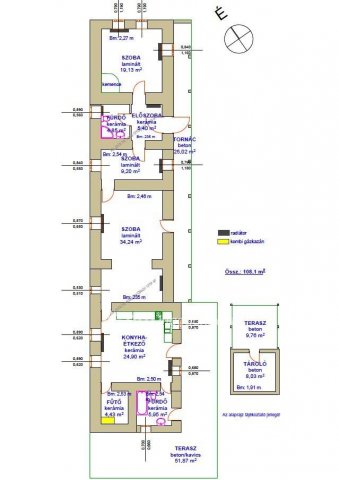 Eladó családi ház, Tiszanánán 44 M Ft, 3 szobás