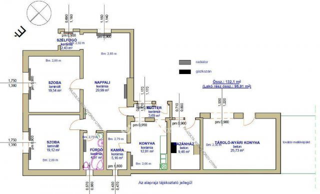 Eladó családi ház, Poroszlón 36.5 M Ft, 3 szobás