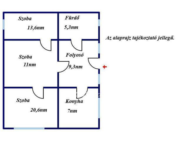 Eladó családi ház, Alattyánban 11 M Ft, 2+1 szobás
