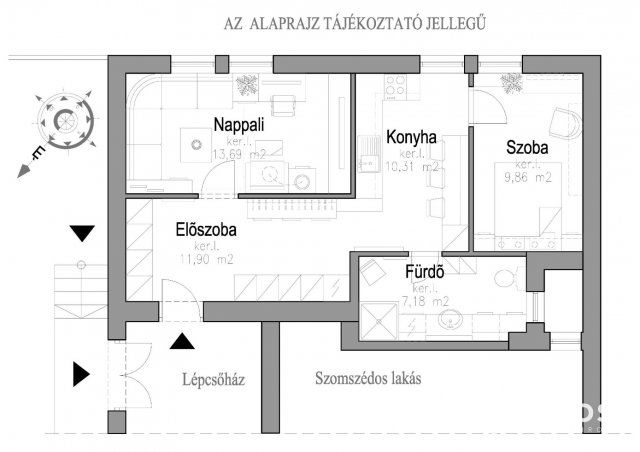 Eladó téglalakás, Hódmezővásárhelyen 29.9 M Ft, 2 szobás