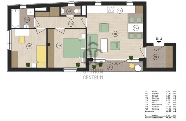 Eladó téglalakás, Debrecenben 83.8 M Ft, 3 szobás