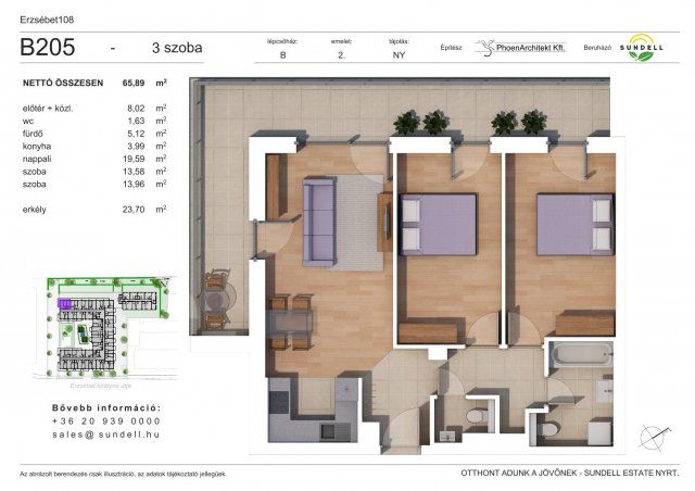 Eladó téglalakás, XIV. kerületben, Erzsébet királyné útján