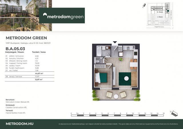 Eladó téglalakás, Budapesten, IX. kerületben, Vaskapu utcában