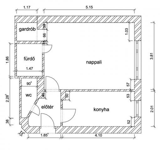 Eladó téglalakás, Budapesten, III. kerületben 56.8 M Ft