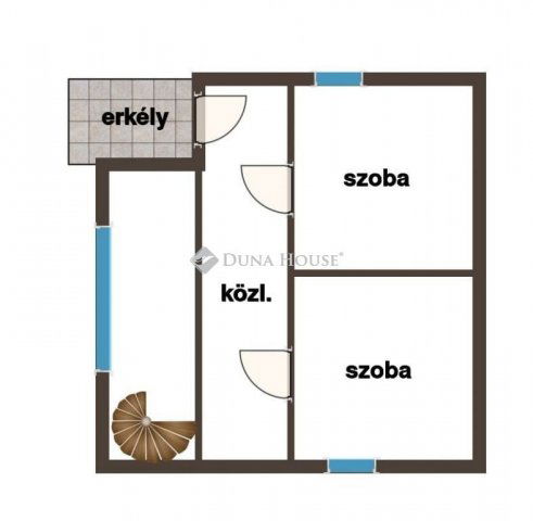 Eladó ikerház, Leányfaluban 75 M Ft, 3 szobás