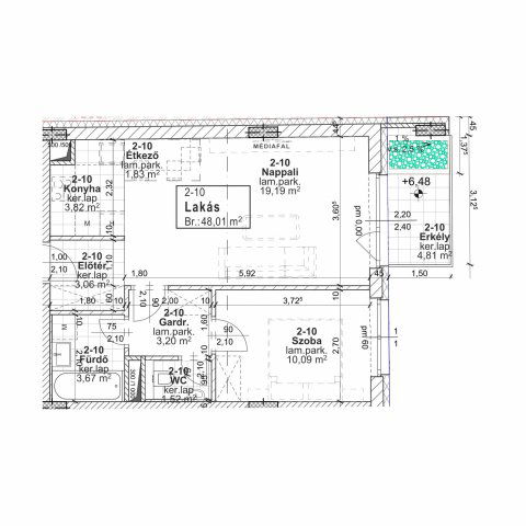 Eladó téglalakás, Budapesten, XIII. kerületben, Jász utcában