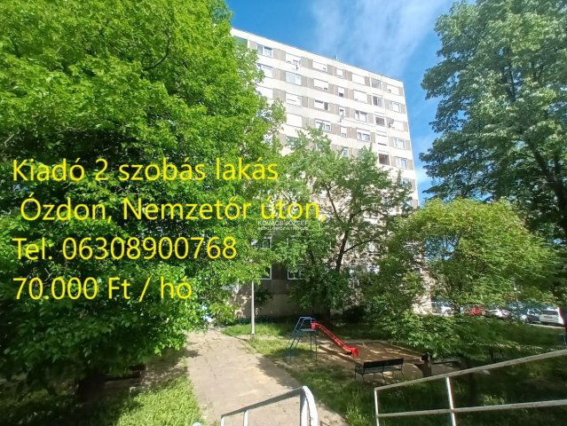 Kiadó panellakás, albérlet, Ózdon 70 E Ft / hó, 2 szobás