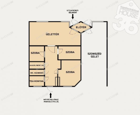 Eladó üzlethelyiség, Kecskeméten 70 M Ft, 4 szobás