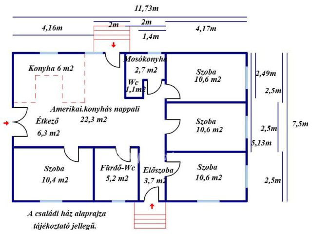 Eladó családi ház, Kecskeméten 94.99 M Ft, 5 szobás